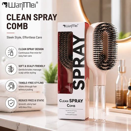 MistGlide™ 2-in-1 Spray Brush